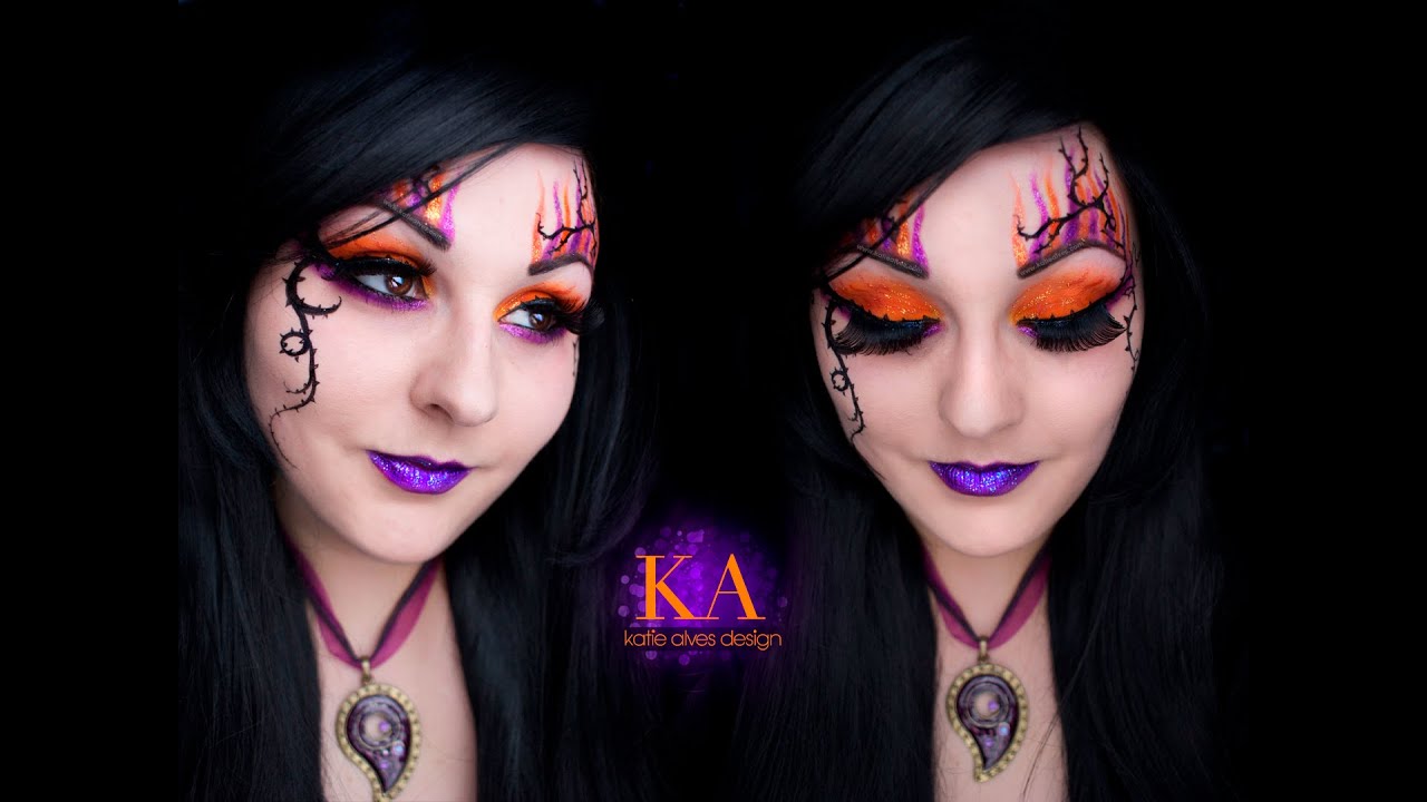 Sorceress Halloween Makeup Tutorial - YouTube