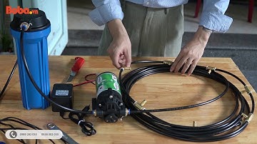 Hướng dẫn sử dụng và lắp đặt bộ máy bơm phun sương từ A đến Z đơn giản nhất