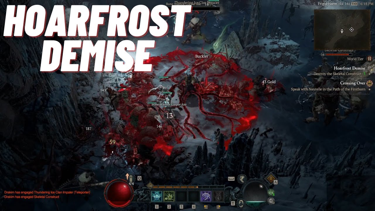 Diablo 4 - Hoarfrost Demise - YouTube