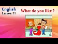 English Conversation lesson 11 :- What do you like? | Cartoon English an...