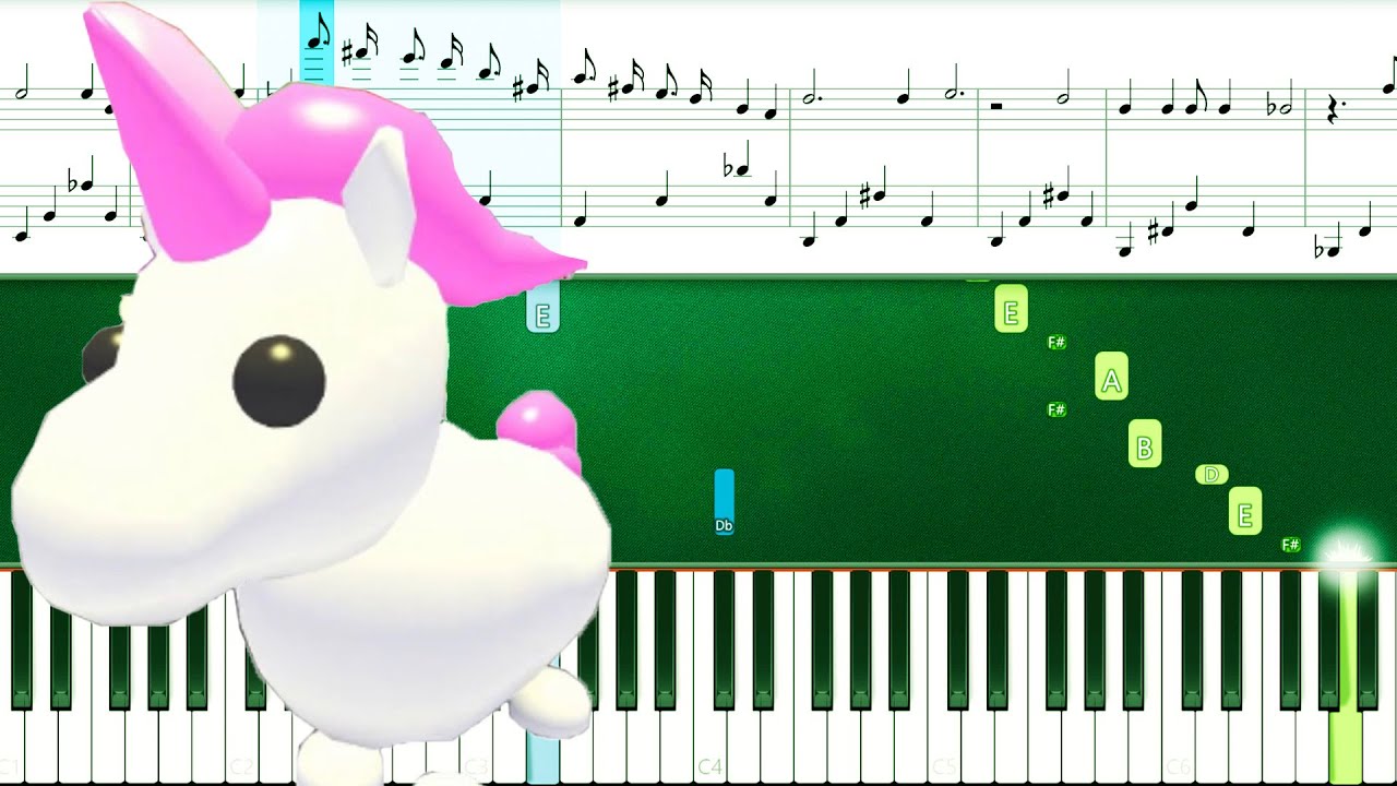 Adopt Me Roblox Music Day Theme Piano Tutorial With Sheets