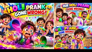 They Played a Holi Prank… But THIS Happened! 😱🌈 | Kids Story