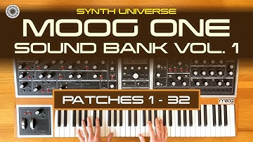 Moog One | Sound Bank Vol. 1 Sound Demo (patches 1-32) | Synth Universe
