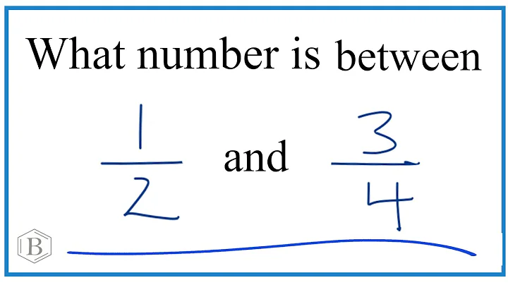 What fraction between 1/2 and 3/4?