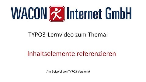 Inhaltselemente in TYPO3 referenzieren