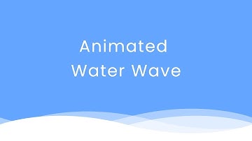 water wave using HTML and CSS | Coding Karunadu #newtoyou