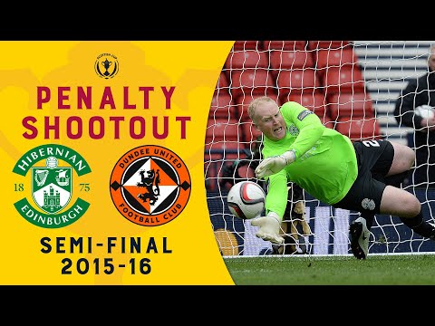 Penalty Saving King | Hibs V Dundee United Penalty Shootout | Scottish Cup Semi Final 2015-16