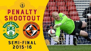 Penalty saving king 👑 | Hibs v Dundee United penalty shootout | Scottish Cup Semi Final 2015-16