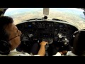 Citation V: turbulence during landing. Cockpit view!