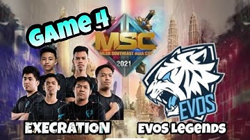 LOWER BRACKET FINALS EXE VS EVOS Legends Game 3 MSC 2021 Playoffs day 3 | Mobile legends bang bang