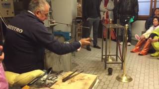 Murano glass blower maestro in Venice. 20161014 WA0008
