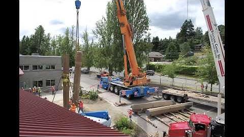 Seattle Mountaineers-Basalt Columns Installation