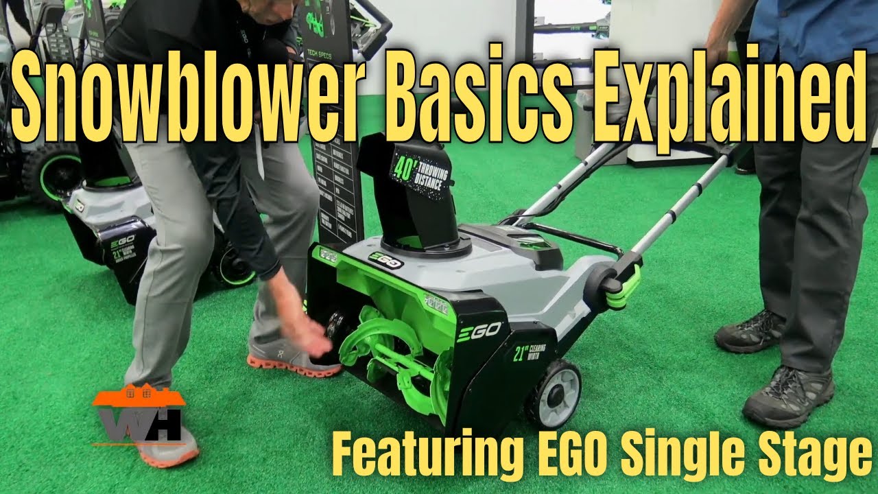 Which Snowblower Is Right For You Featuring #EgoPowerPlus SNT2112 and SNT2125ap Single Stage Blowers
