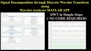 Signal Decomposition through Discrete Wavelet Transform using Wavelet Analyzer MATLAB APP screenshot 1