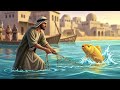 قصة الصياد الفقير والملك الظالم والسمكة العجيبه التي غيرت حياته