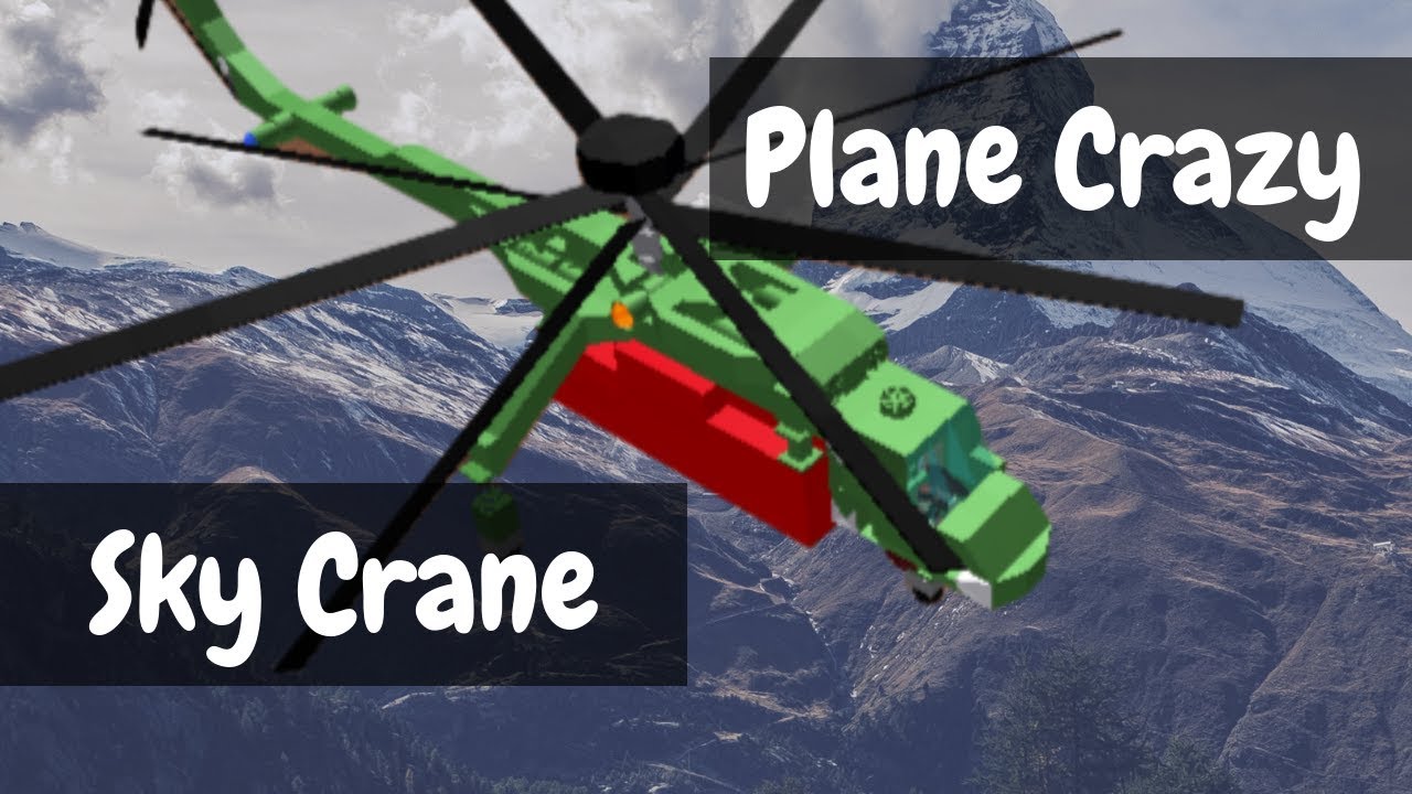 Sky Crane In Plane Crazy Youtube - roblox plane crazy cargo plane tutorial