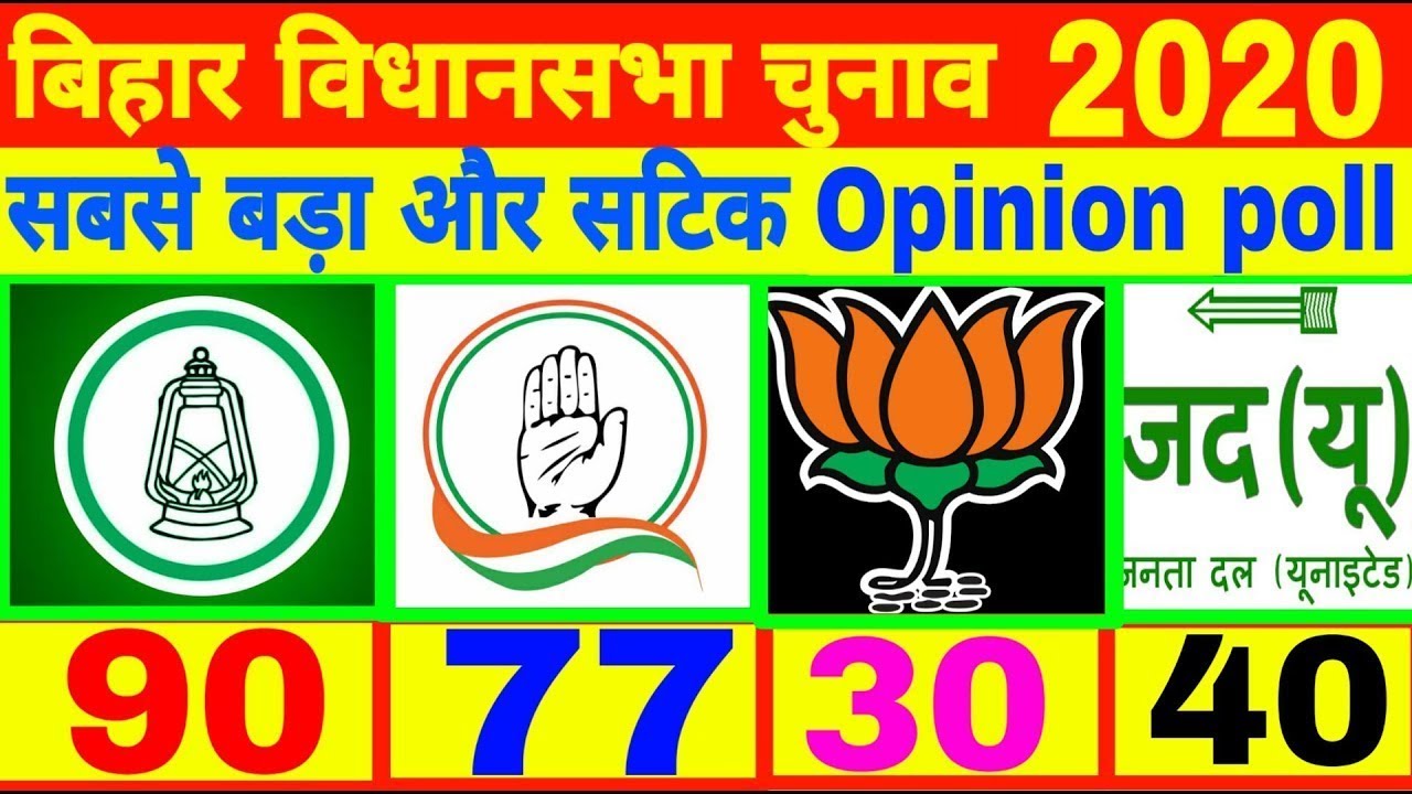 ब ह र व ध नसभ च न व 2020 Opinion Poll Bihar Assembly Election 2020 त जश व य दव द ड म सबस आग Youtube