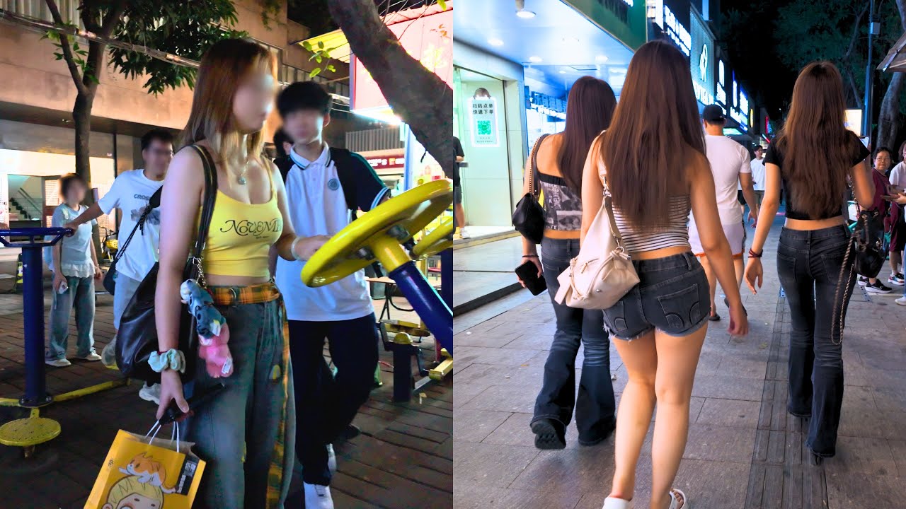 4K China City Walk | Weekend Pedestrian Street Walking Tour, Guangzhou, Guangdong Province.