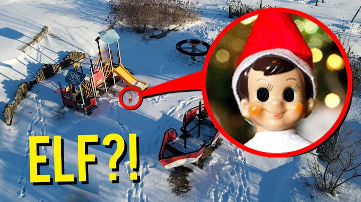DRONE CATCHES ELF ON THE SHELF AT HAUNTED PARK!! (...