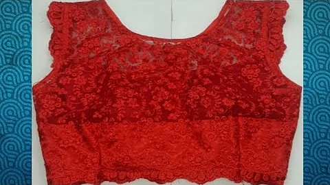 Designer net blouse cutting stitching, नेट ब्लाउज बनाना सीखे सबसे सरल और आसान तरीके से।