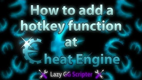 Cheat Engine - How To Add A Hotkey Function On A Value