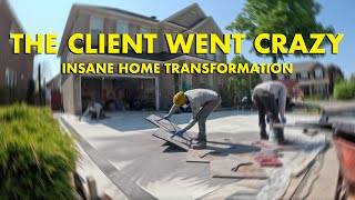 Full Time Lapse Beautiful Stamped Coloured Concrete (Driveway, Patio, Walkway)