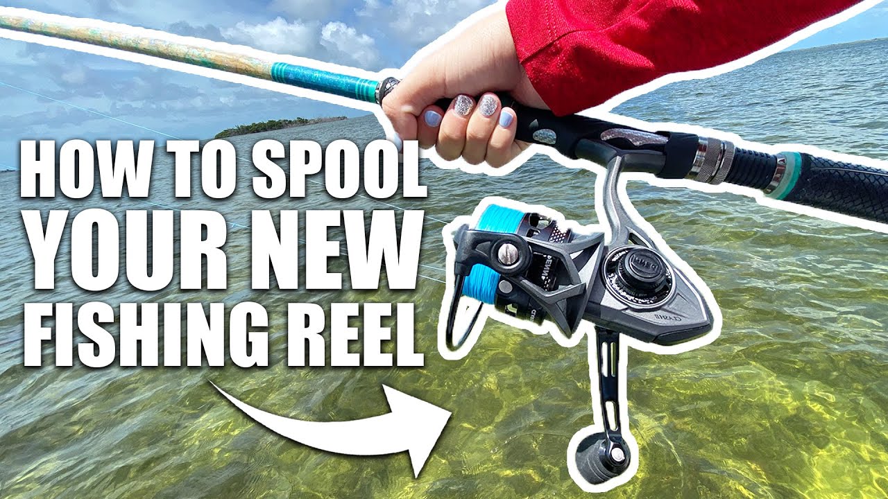 HOW TO PUT LINE ON A FISHING REEL - Spooling a spinning reel