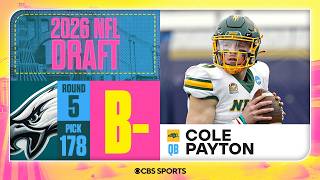 Eagles select Cole Payton in Fifth Round, No. 178 overall | 2026 NFL Draft Grades &amp; Reaction