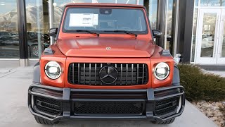 2024 Mercedes-AMG G63 SUV In MANUFAKTUR Copper Orange Magno! Interior Exterior and Exhaust Sound!