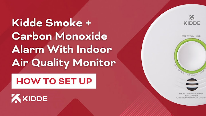 Kidde interconnected smoke and carbon monoxide alarm
