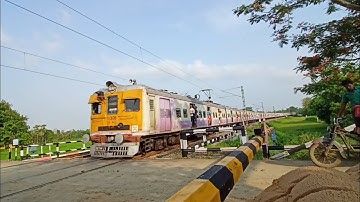 Fast And Furious Colorful ICF EMU Local Train Dangerously Moving Through Out Beutiful Curve Railgate
