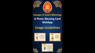 Canopy of God's Blessings - A Photo Blessing Card WebApp 🌟 Brahma Kumaris, Manipal 🌟 screenshot 2