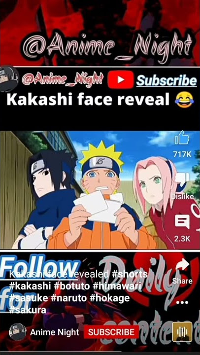 face reveal kakashi