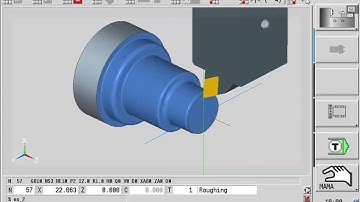 HEIDENHAIN - CNC PILOT640 - Simulation of Contour Turning cycle -Tutorial 7