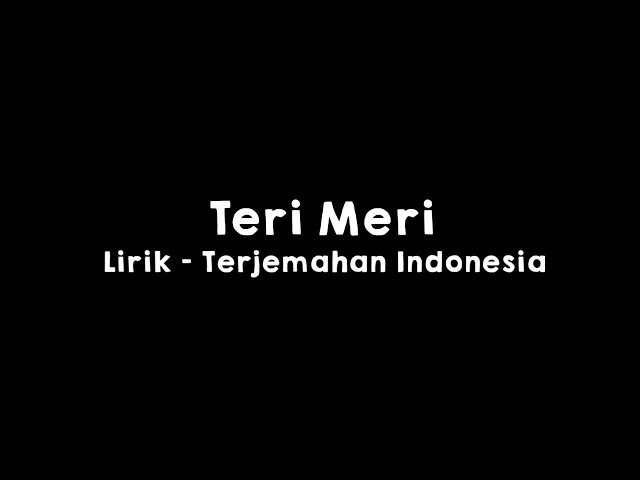 Teri Meri l Lirik dan Terjemahan Indonesia class=