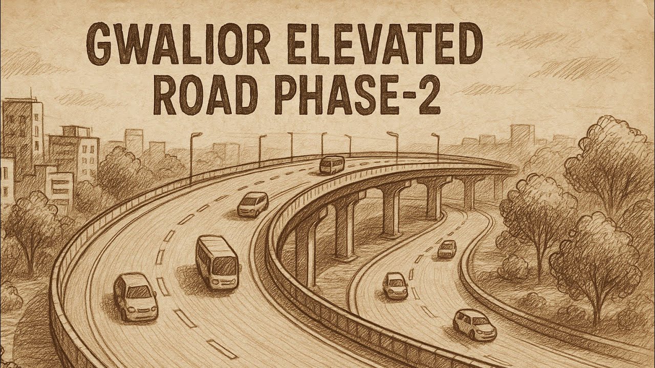 “शहर की रफ्तार को नए पंख — Gwalior Elevated Road Phase 2 Ground Report”