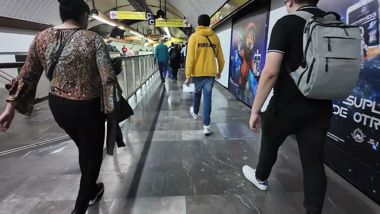 Estación Tacubaya, transbordo de Línea 9 a Línea 7 - STC Metro CDMX