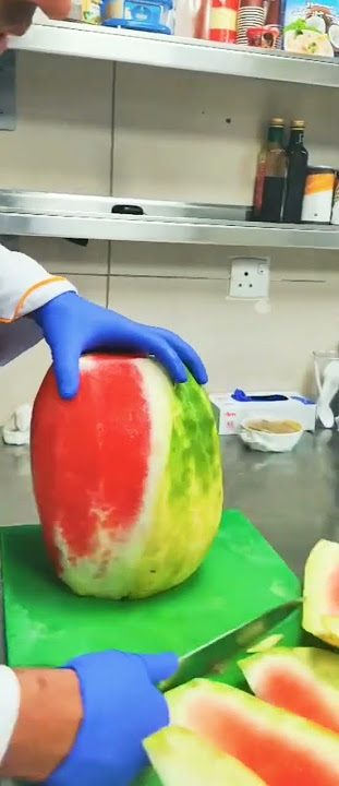 Gorgeous Melon Cutting Skilll😍😍😍#amazing #watermelon #shorts #fruit