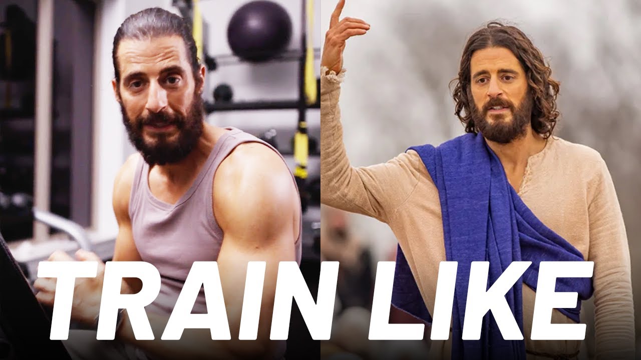 Джонатан Руми из The Chosen показывает, как он тренируется, чтобы играть Иисуса | Тренируйтесь ка...