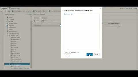 Line Item Subsets in Anaplan