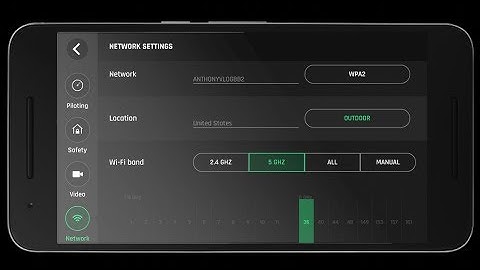 BEBOP 2 - 5GHz | Setup | Network