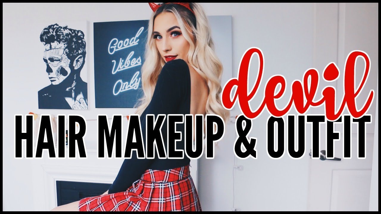 Chit Chat Get Ready With Me | HALLOWEEN DEVIL - YouTube