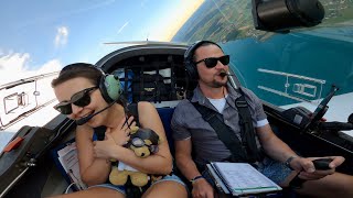 VFR FLIGHT WITH BATHING FUN | BIRRFELD (LSZF) - NEUCHÂTEL (LSGN) HK36 SUPER DIMONA