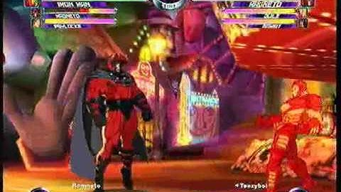 MvC2 Online (360): Brett (Mag/IM/Psy) vs TeezyBoi (Mag/Gui/Gam) 51 .:1.29.10:.