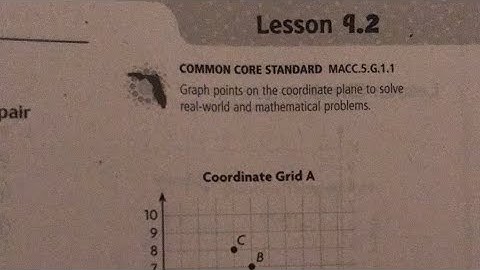 Go Math Lesson 9.2 Ordered Pairs