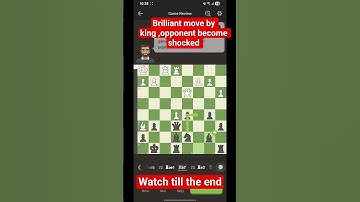 Brilliant move by king 😮 #chess #chesstricks  #brilliantmove