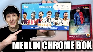 *NEW* TOPPS MERLIN CHROME Hobby Box Opening | Guaranteed Chrome Autograph Card