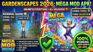 Gardenscapes Mod APK 2026: Unlimited Stars, Coins & All Decorations Unlocked! 🌸💰 (100% Working) screenshot 4