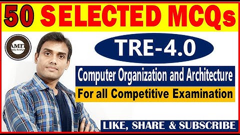 TOP 50 MCQs for BPSC TRE 4.0 | Part-2 | Computer Organization & Architecture | By Amit Sir