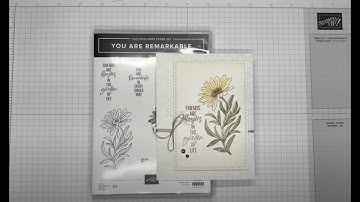 Stampin’ Up! You Are Remarkable Friend Card #diy #foldablepapercrafts #papercrafting #patternedpaper